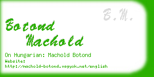 botond machold business card